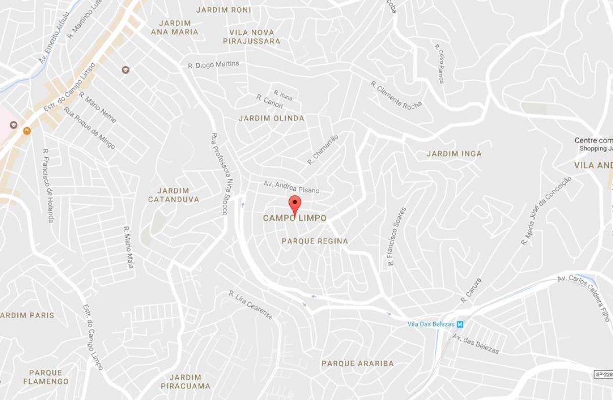 Kaart van Campo Limpo São Paulo
