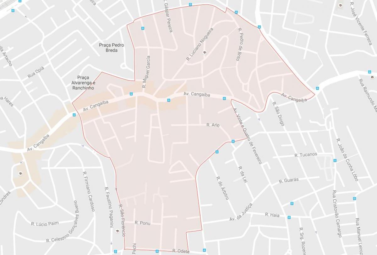 Kaart van Cangaíba São Paulo