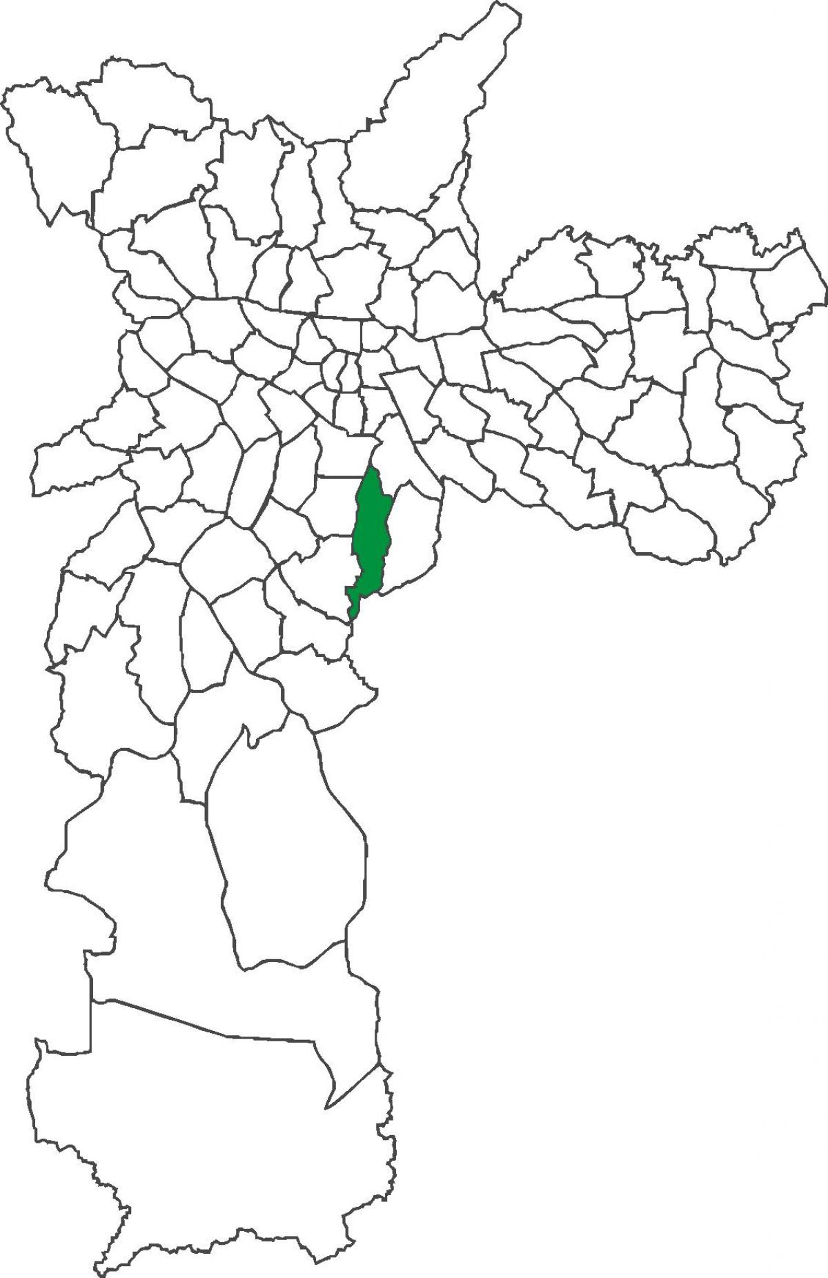Kaart van Cursino distrik