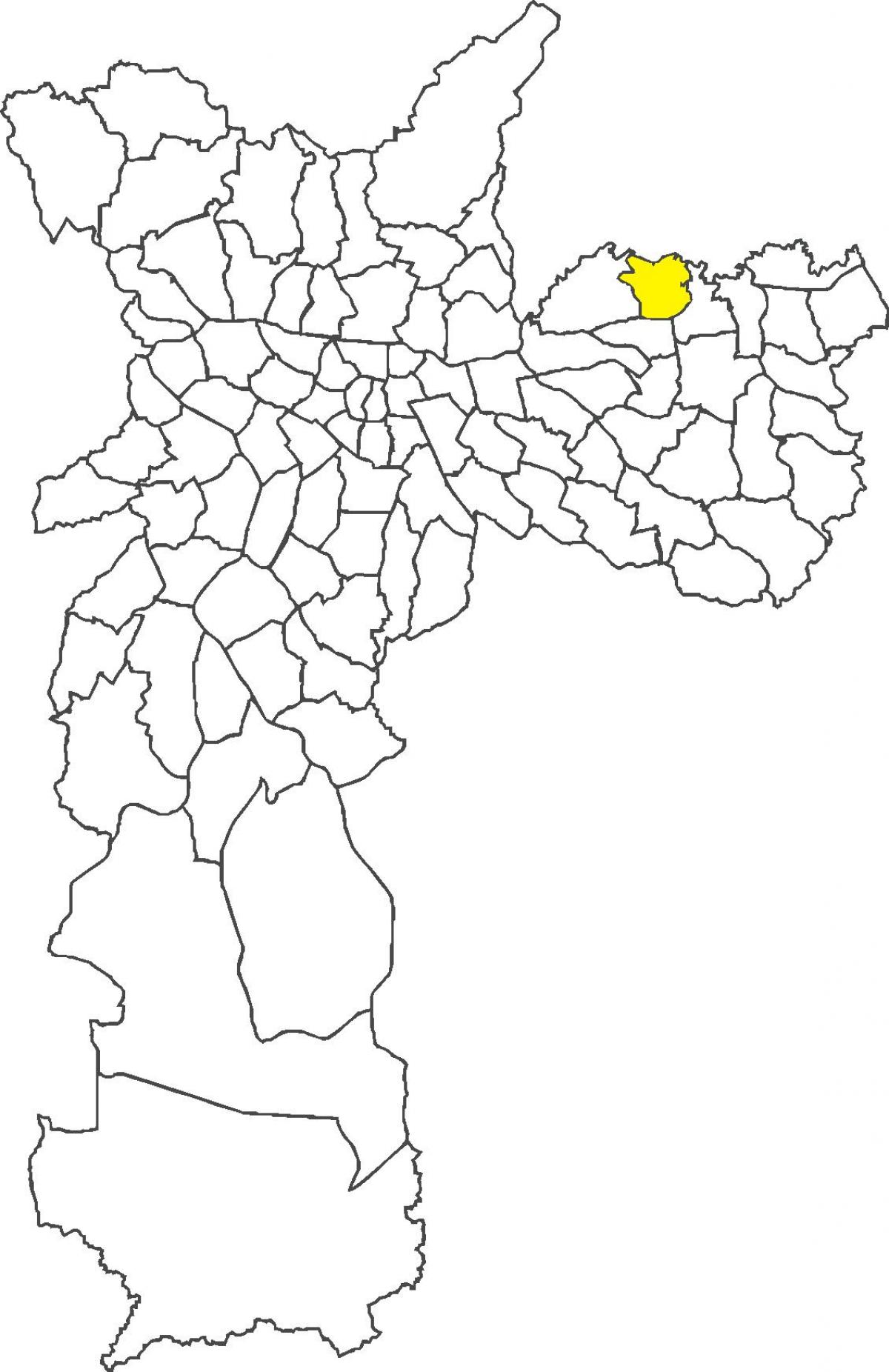 Kaart van Ermelino Matarazzo distrik