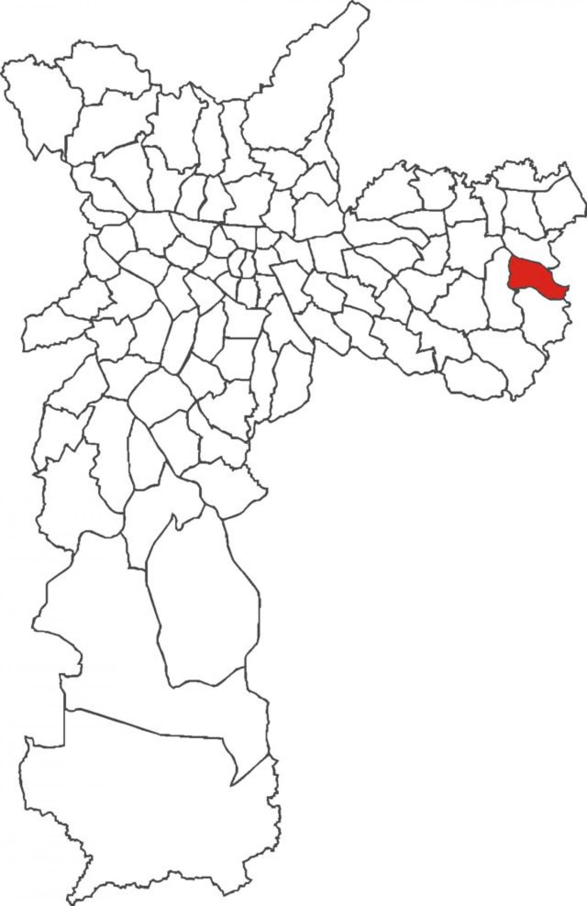 Kaart van Guaianases distrik