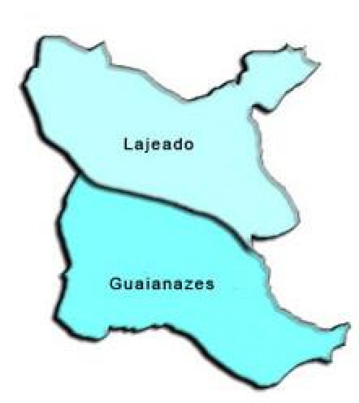 Kaart van Guaianases sub-prefektuur