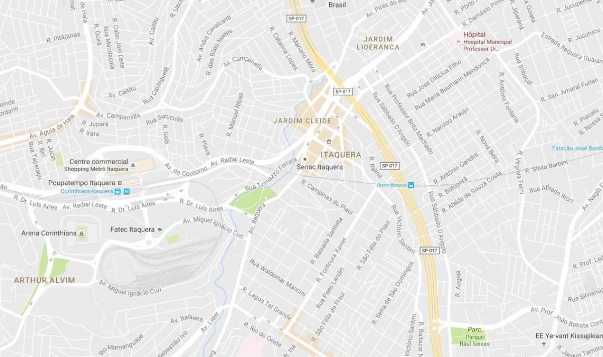 Kaart van Itaquera São Paulo