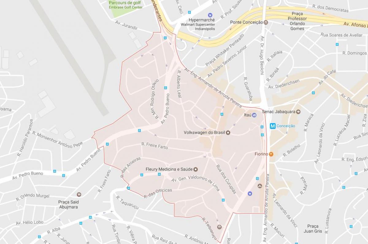 Kaart van Jabaquara São Paulo