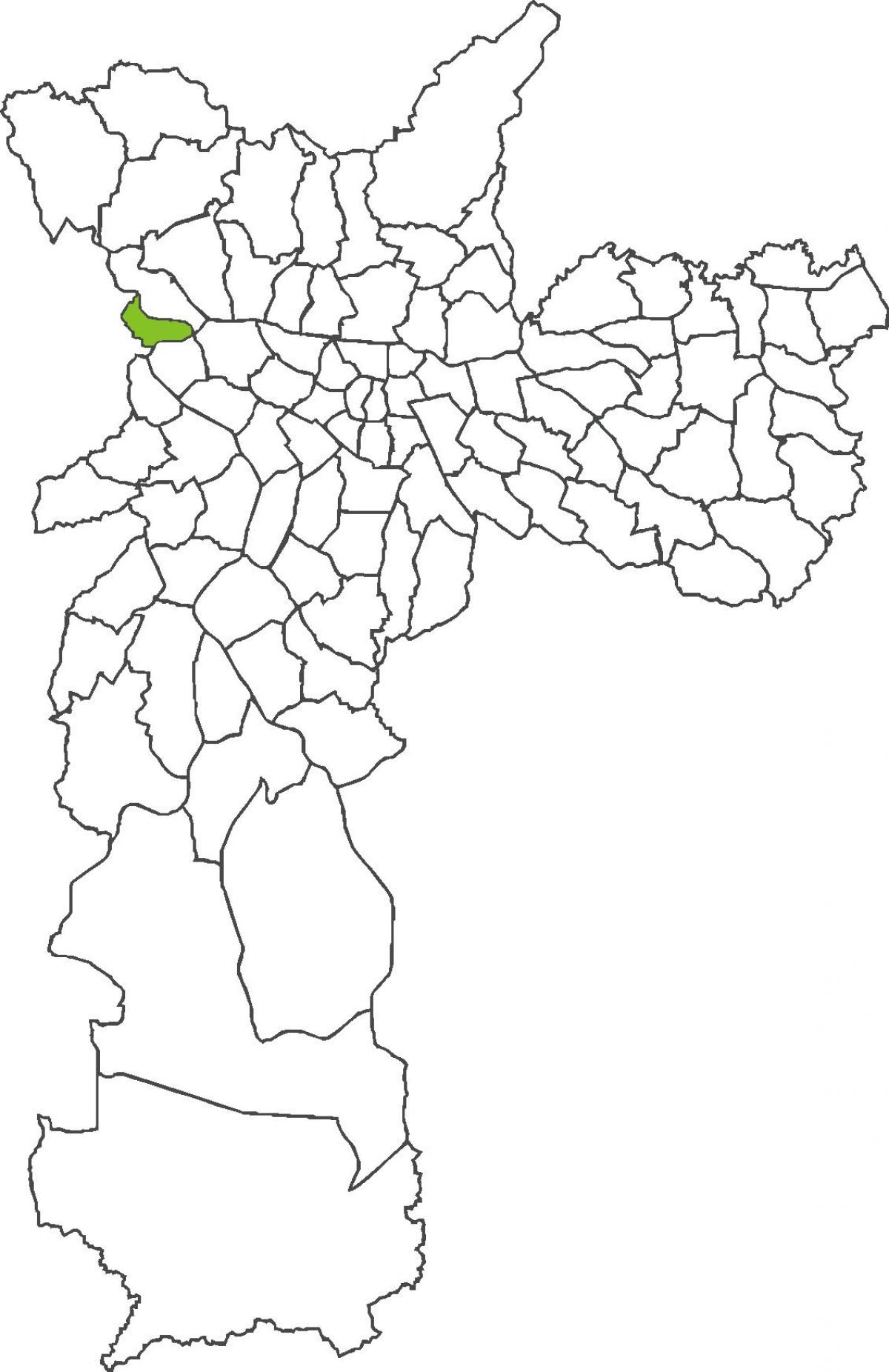 Kaart van Jaguara distrik