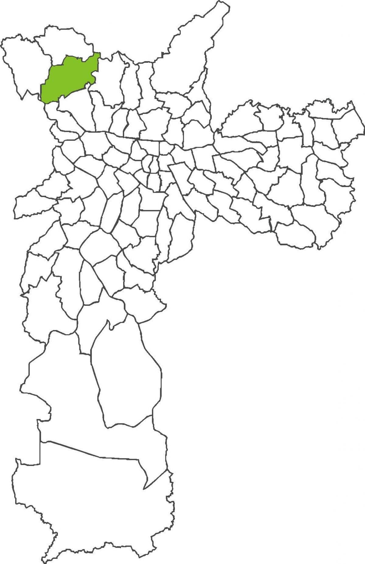 Kaart van Jaraguá distrik