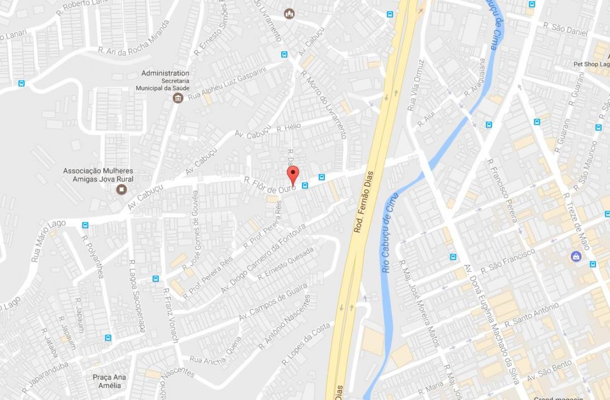 Kaart van Jaçanã São Paulo