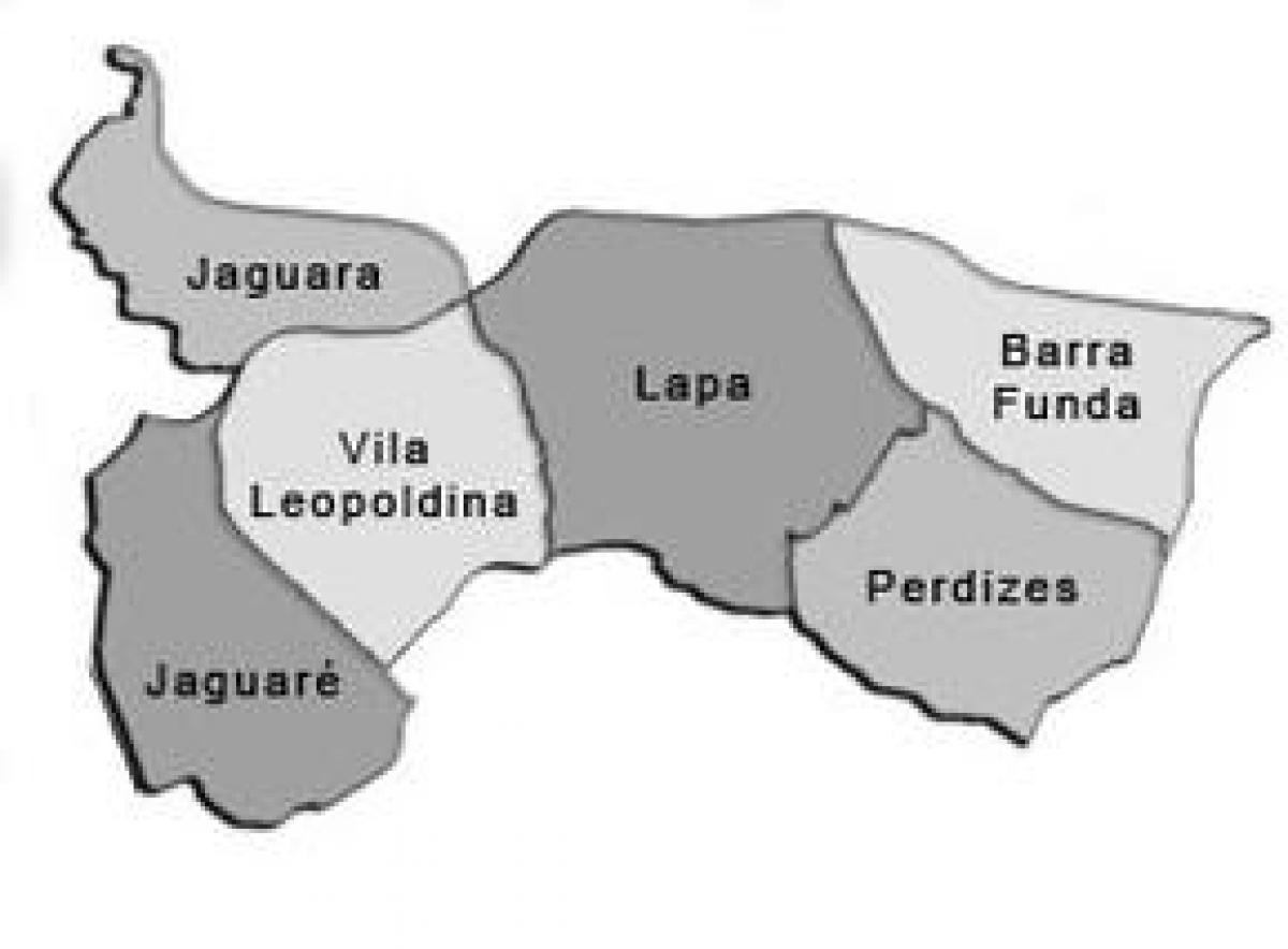 Kaart van Lapa sub-prefektuur