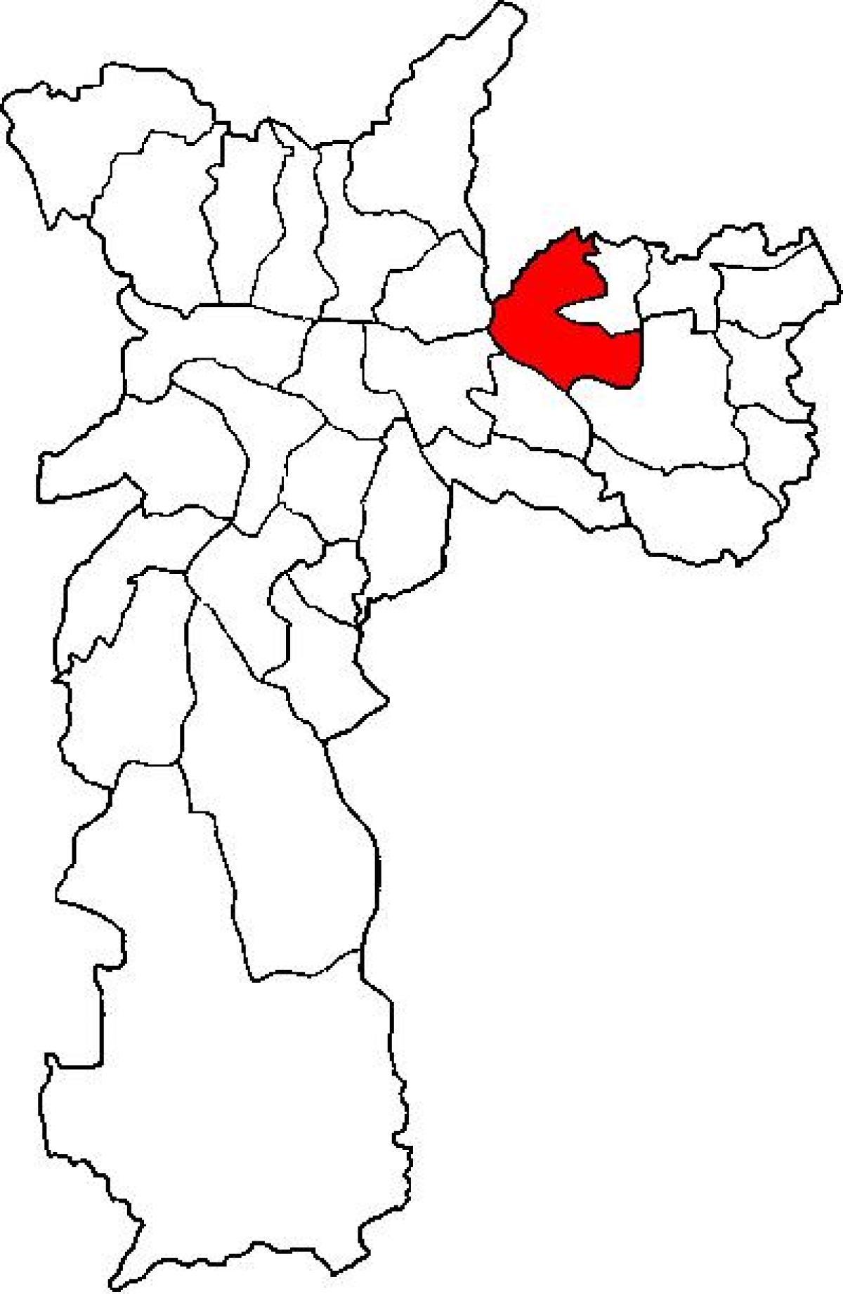 Kaart van Penha sub-prefektuur São Paulo