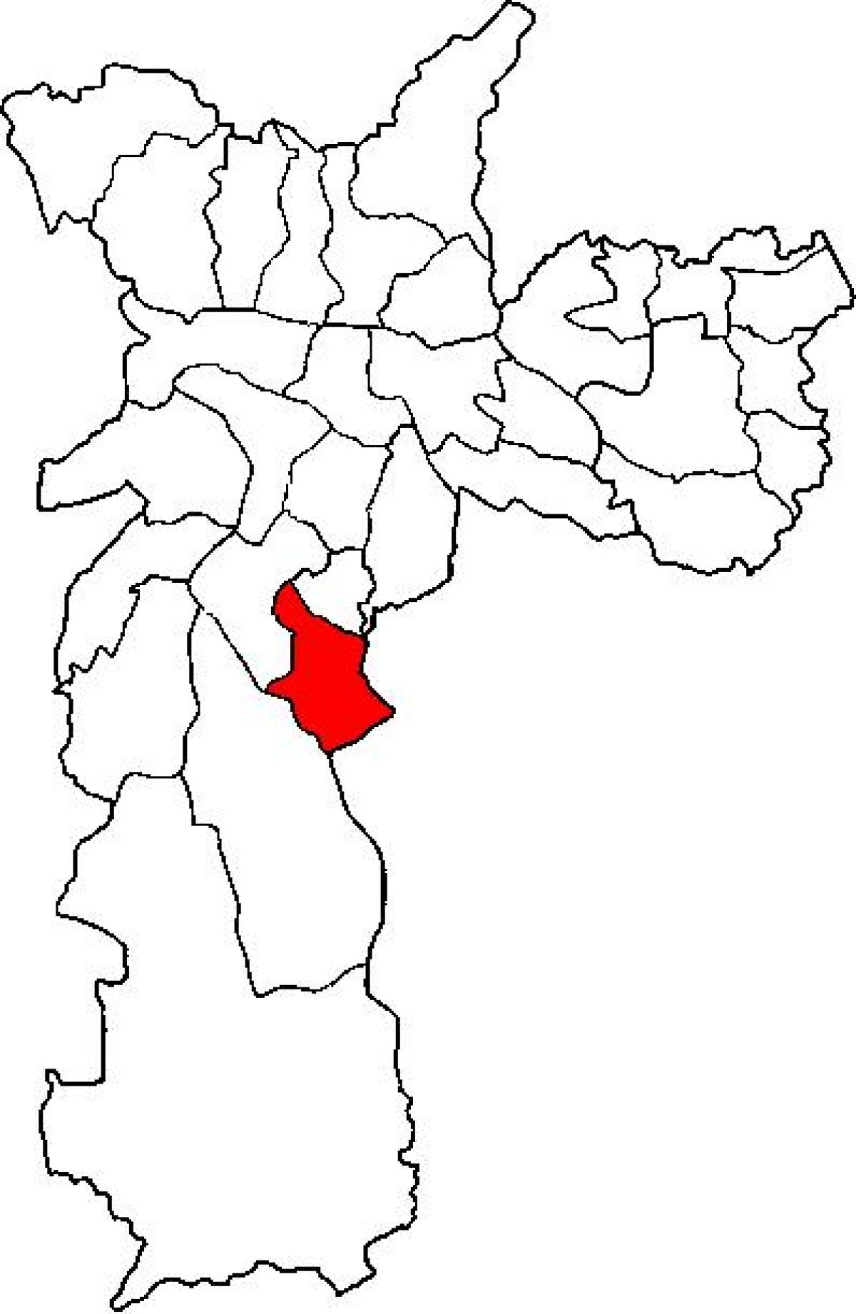 Kaart van die Plek Ademar sub-prefektuur São Paulo