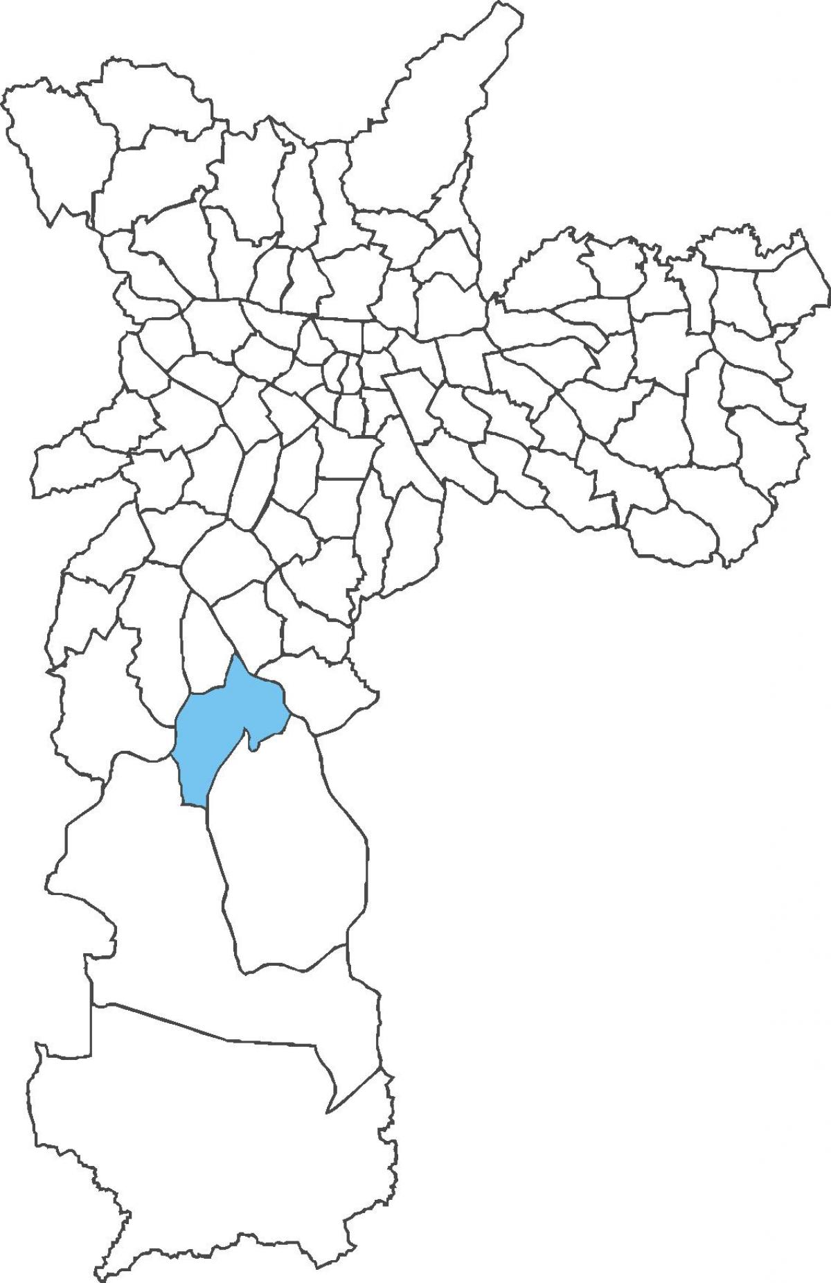 Kaart van die Plek Dutra distrik