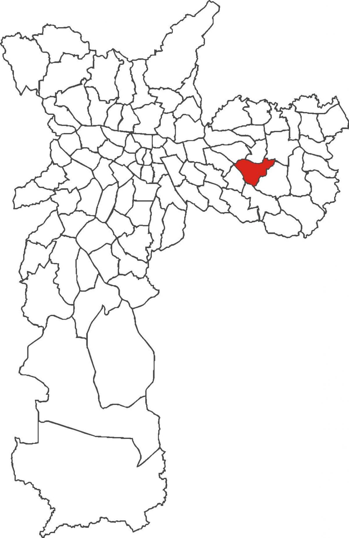 Kaart van die Plek Líder distrik