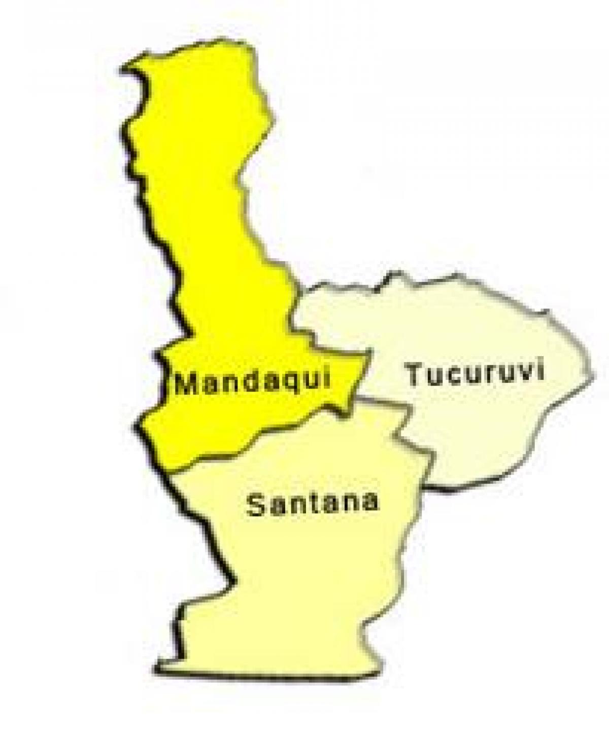 Kaart van Santana sub-prefektuur
