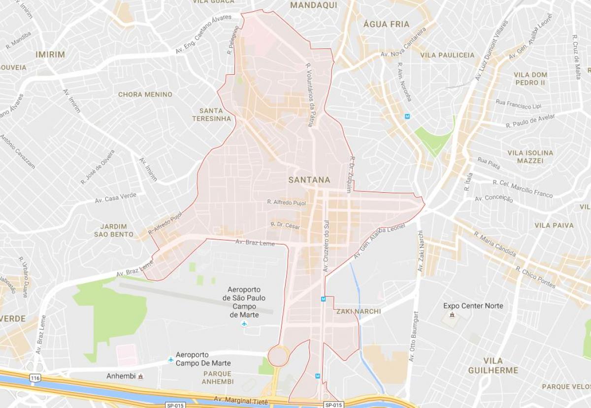 Kaart van Santana São Paulo