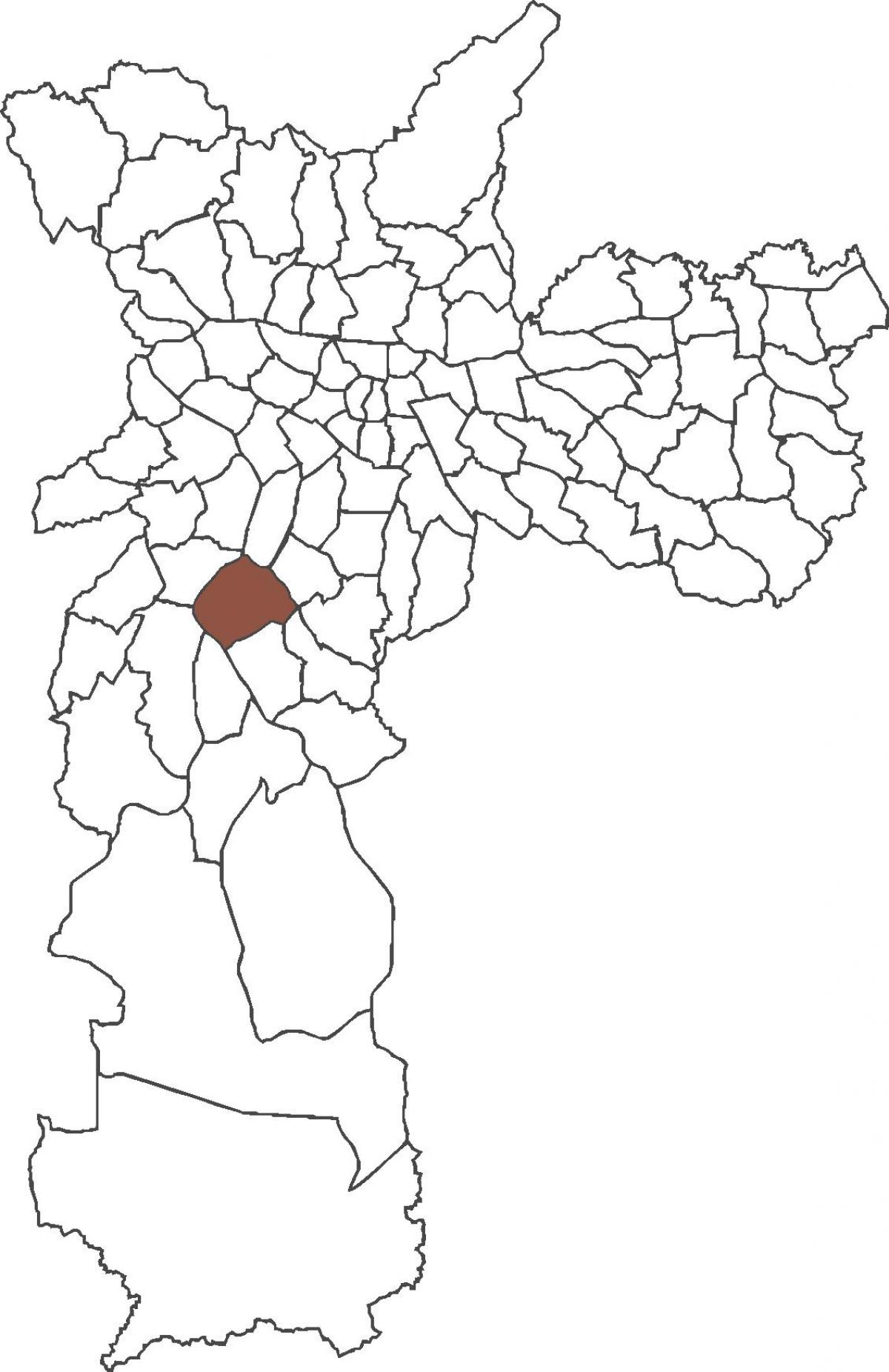 Kaart van Santo Amaro distrik
