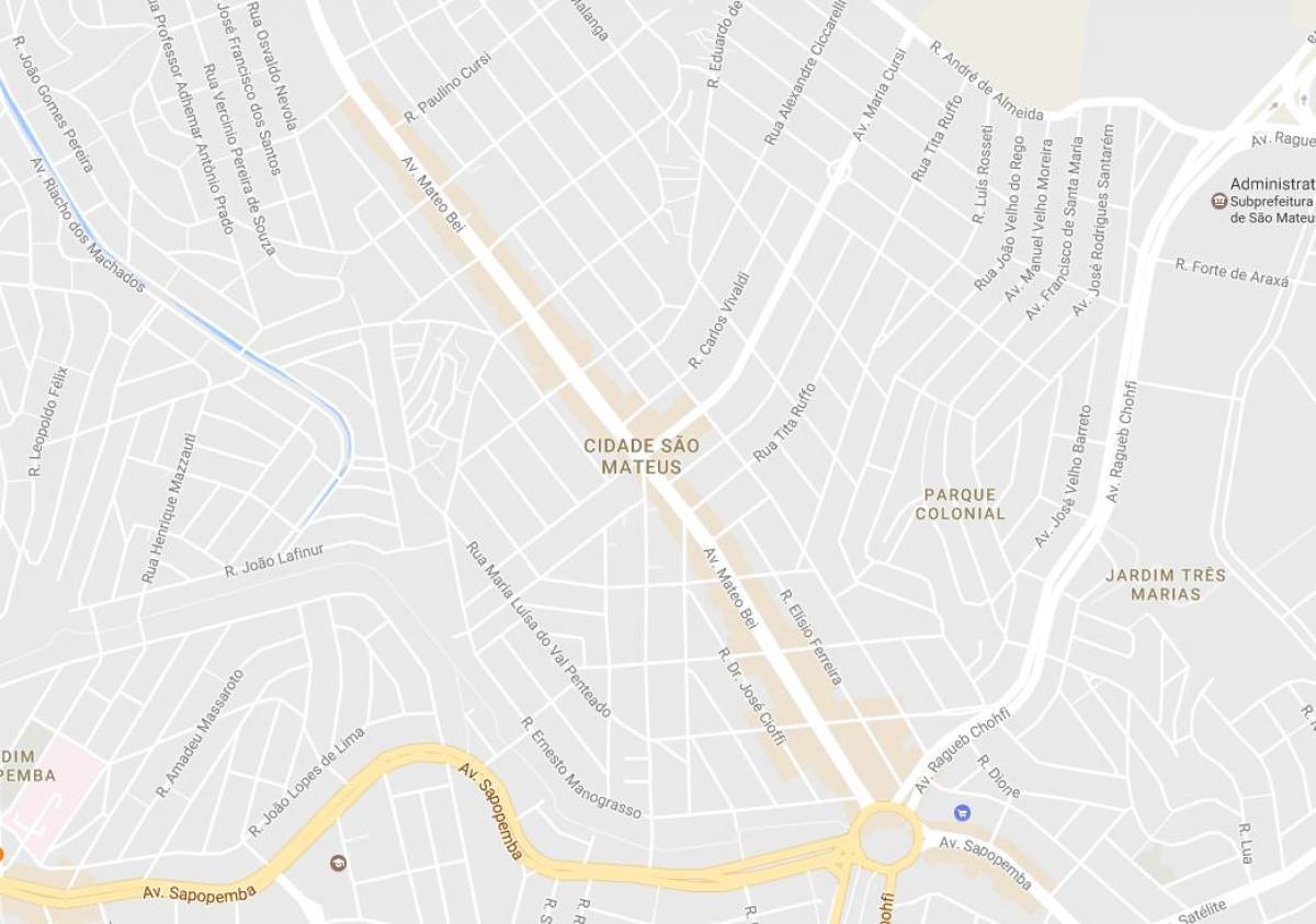 Kaart van São Mateus São Paulo