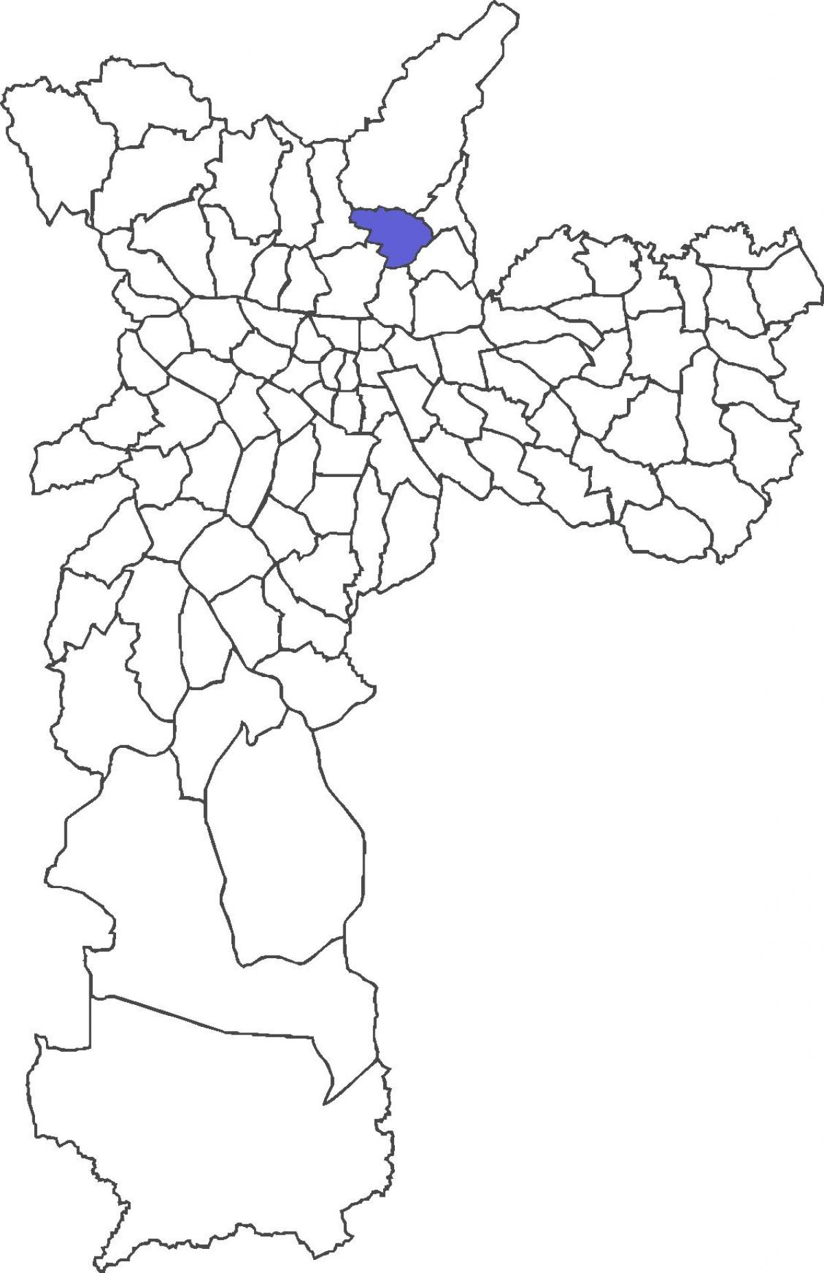 Kaart van Tucuruvi distrik