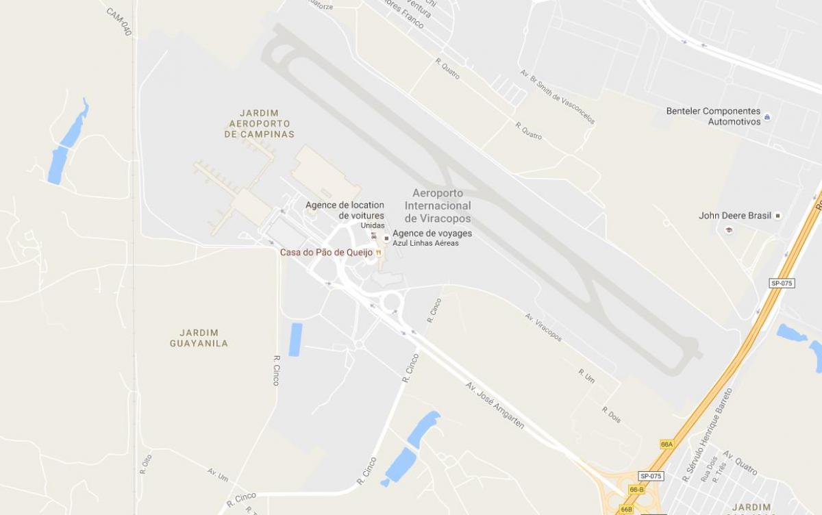 Kaart van VCP - Campinas lughawe