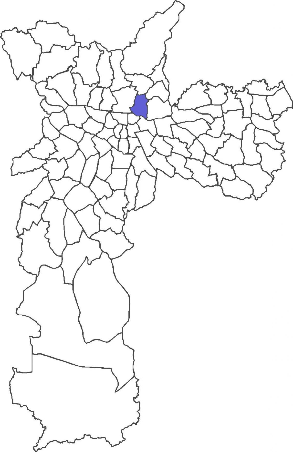Kaart van Vila Guilherme distrik