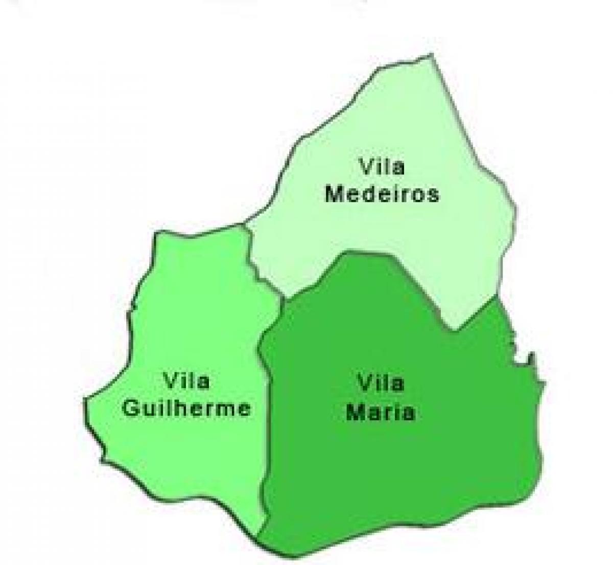 Kaart van Vila Maria sub-prefektuur