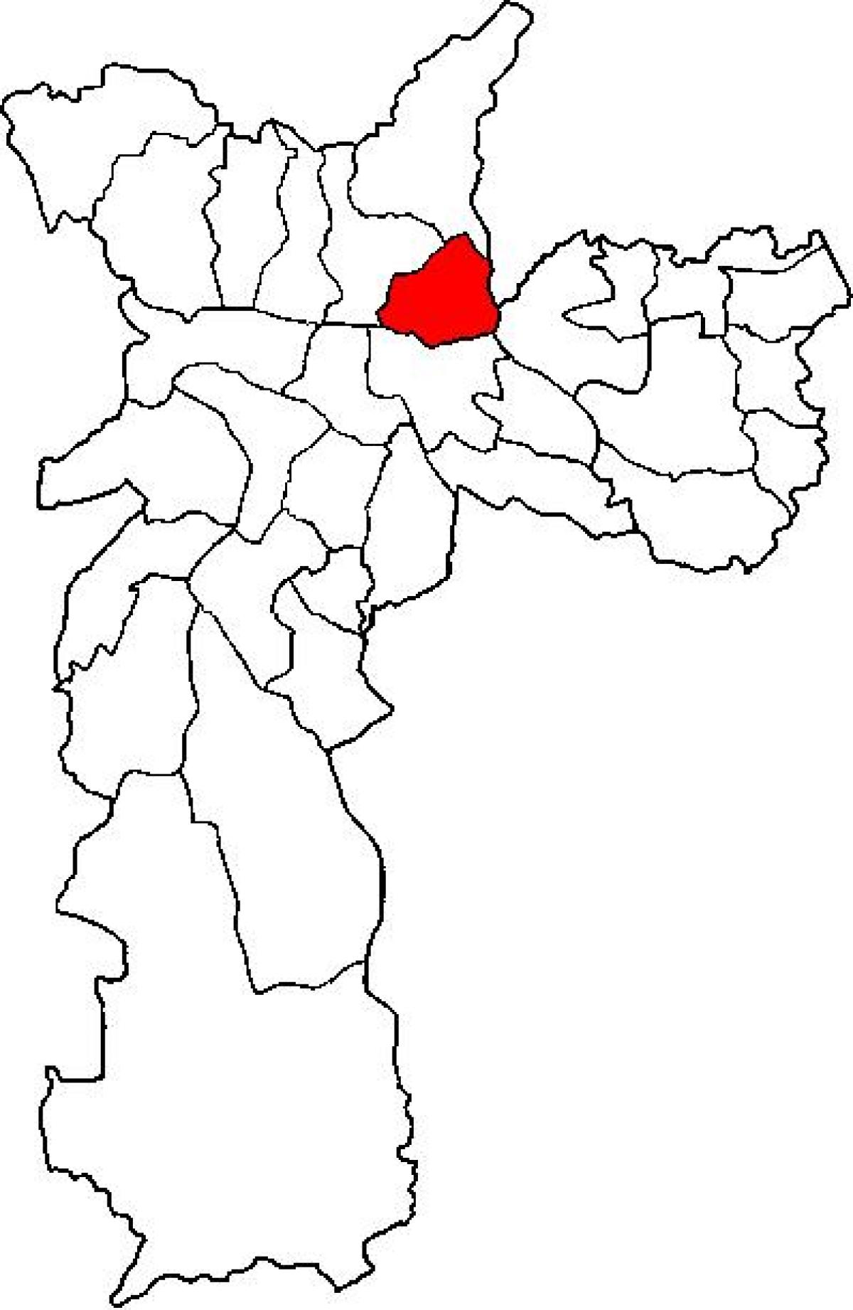 Kaart van Vila Maria sub-prefektuur São Paulo