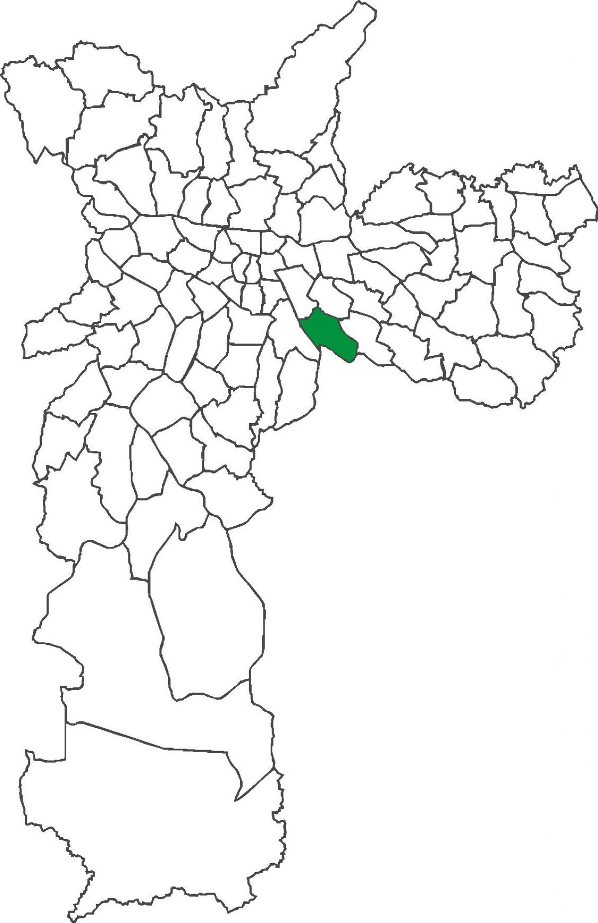 Kaart van Vila Prudente distrik