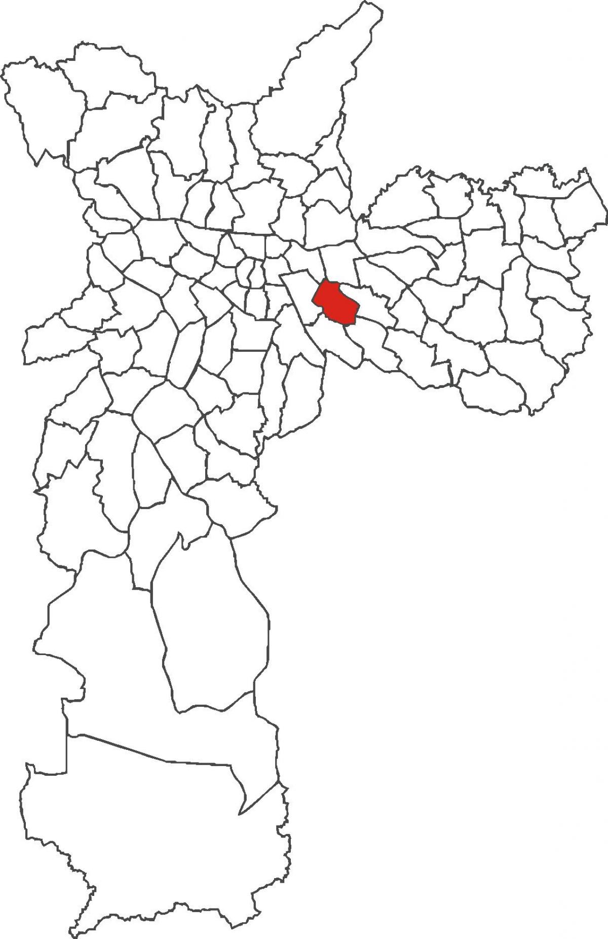 Kaart van Água Rasa distrik