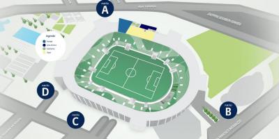 Kaart van Allianz Parque - Vlak 2
