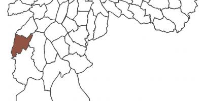 Kaart van Capão Redondo distrik