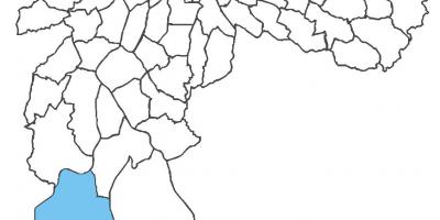 Kaart van Parelheiros distrik
