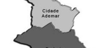 Kaart van die Plek Ademar sub-prefektuur