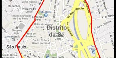 Kaart van Se São Paulo