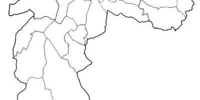 Kaart van die sone Nordeste São Paulo