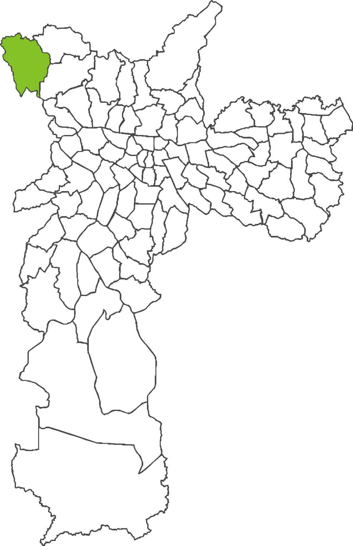 Kaart van Anhangüera distrik