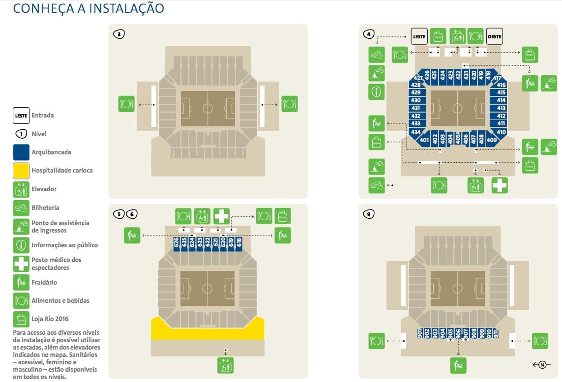Kaart van die Arena Korintiërs