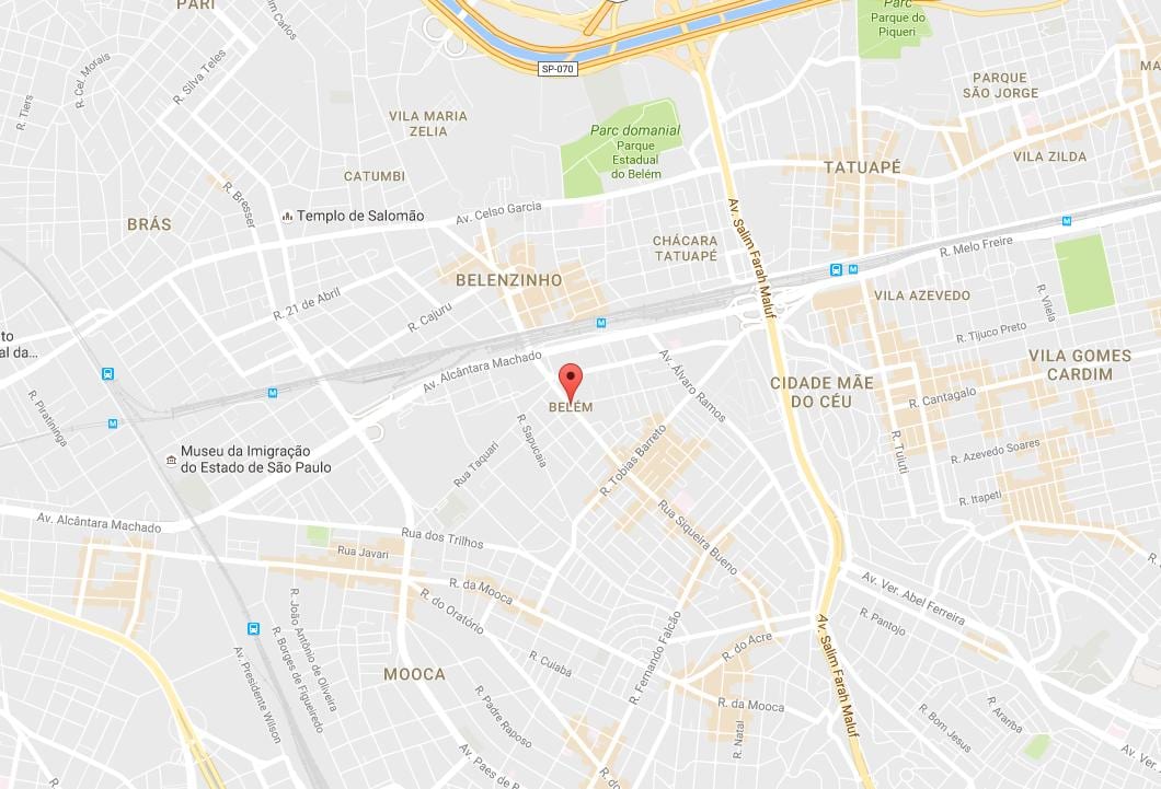 Kaart van Belem São Paulo