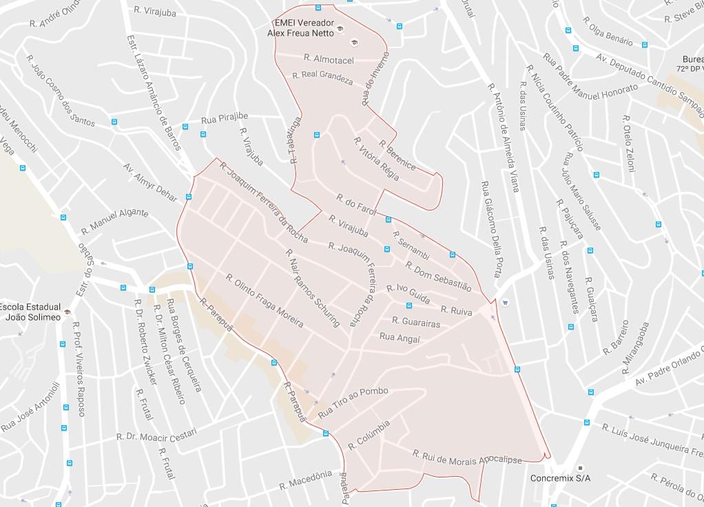 Kaart van Brasilândia São Paulo