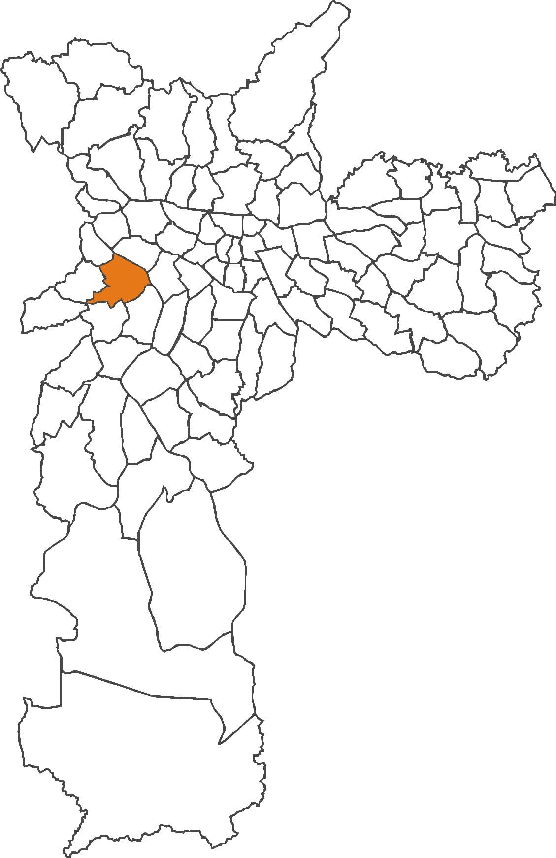 Kaart van Butantã distrik
