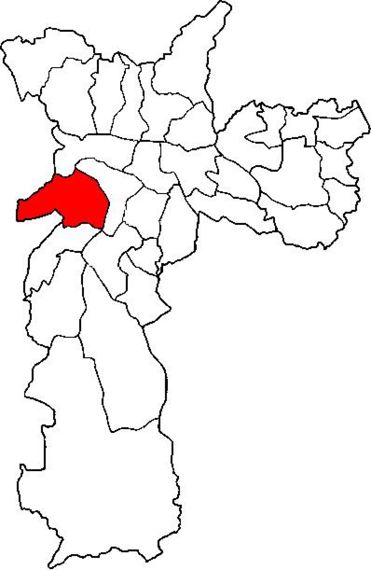 Kaart van Butantã sub-prefektuur São Paulo