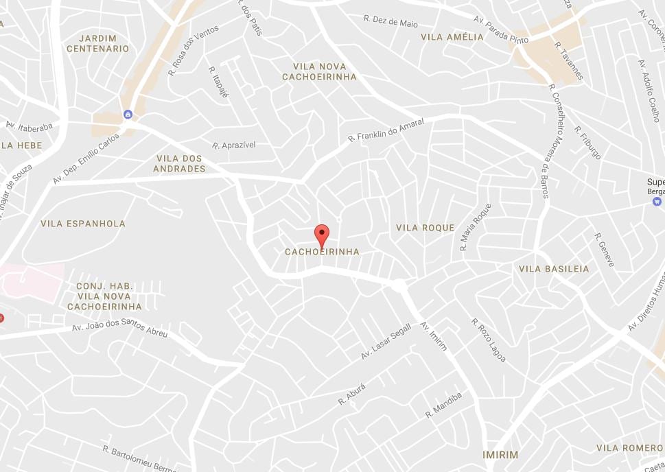 Kaart van Cachoeirinha São Paulo