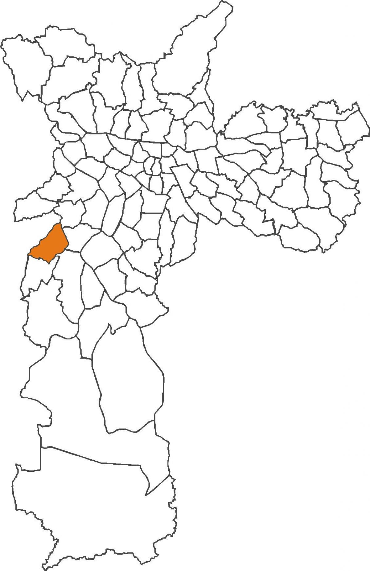 Kaart van Campo Limpo distrik