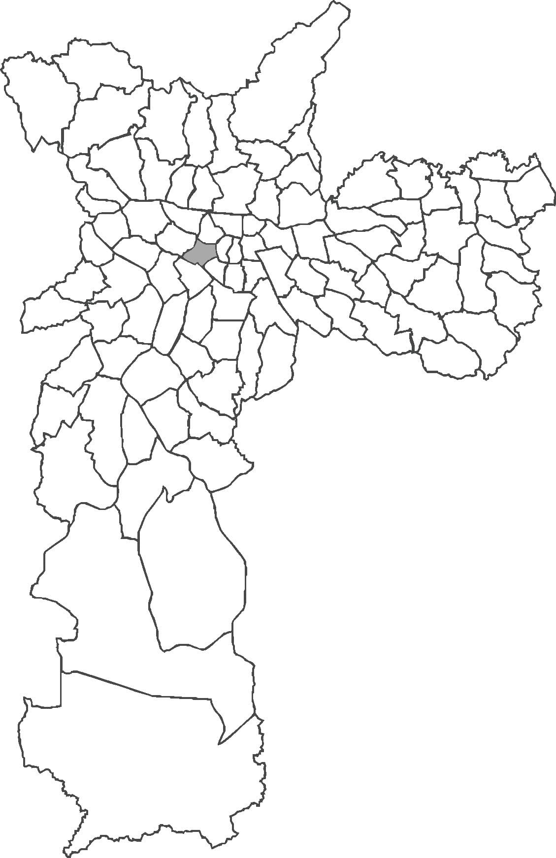Kaart van Consolação distrik
