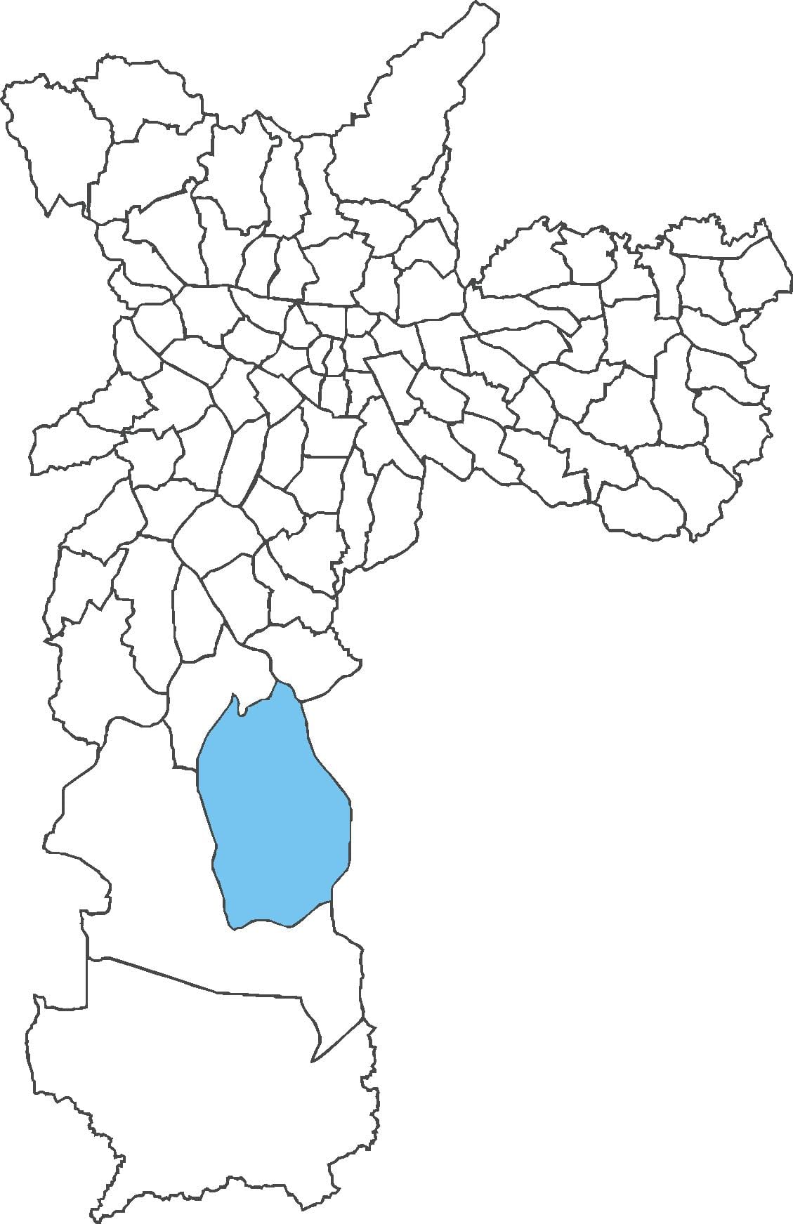 Kaart van Grajaú distrik