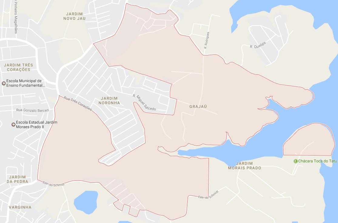 Kaart van Grajaú São Paulo