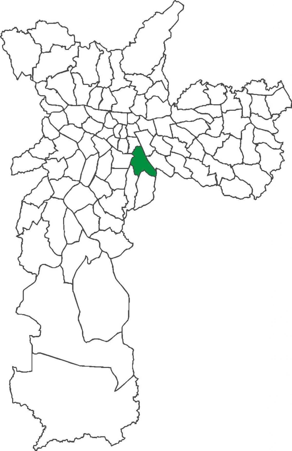 Kaart van Ipiranga distrik