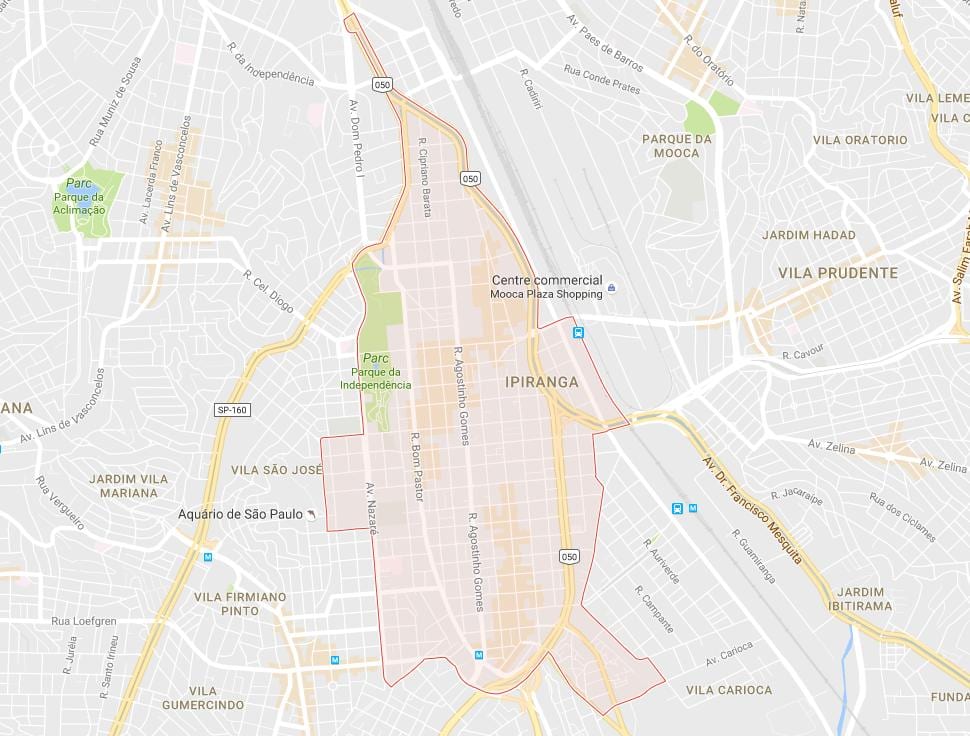 Kaart van Ipiranga São Paulo