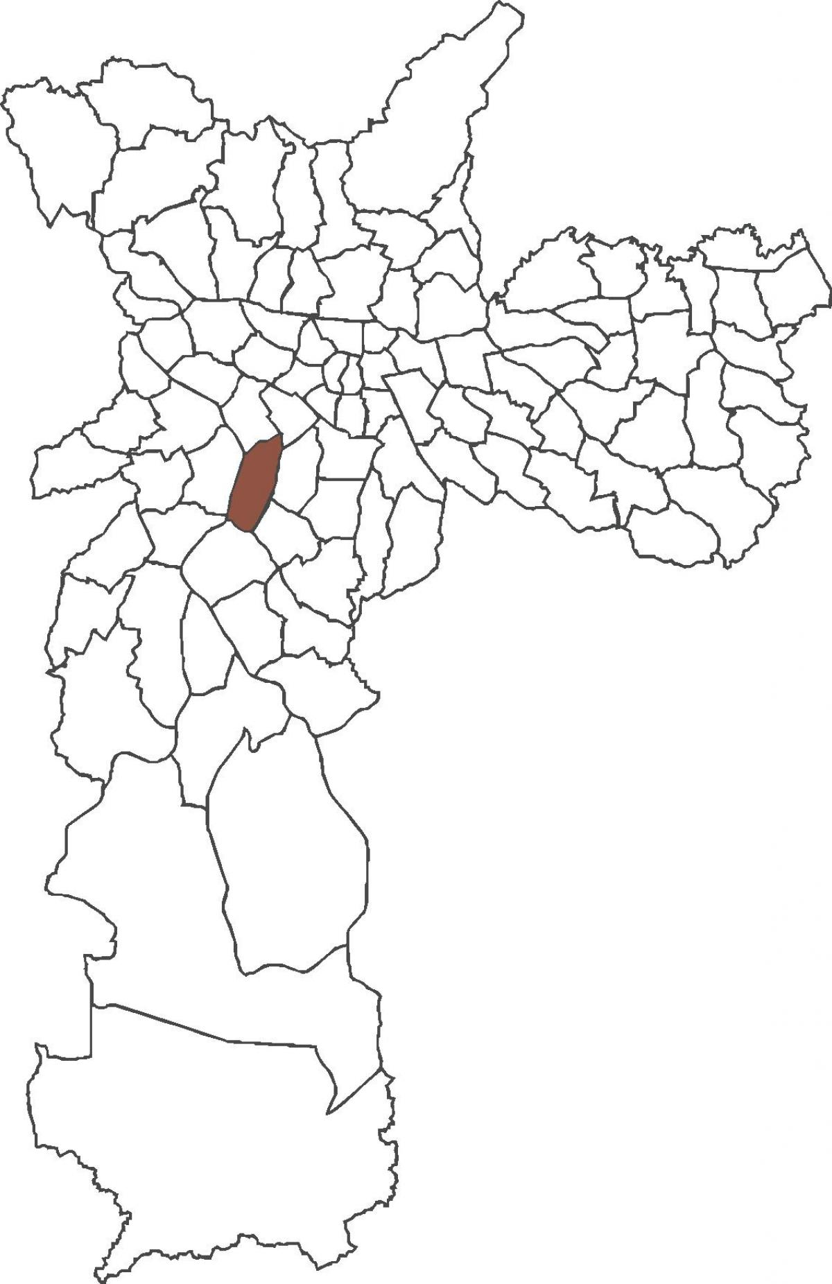 Kaart van Itaim Bibi distrik
