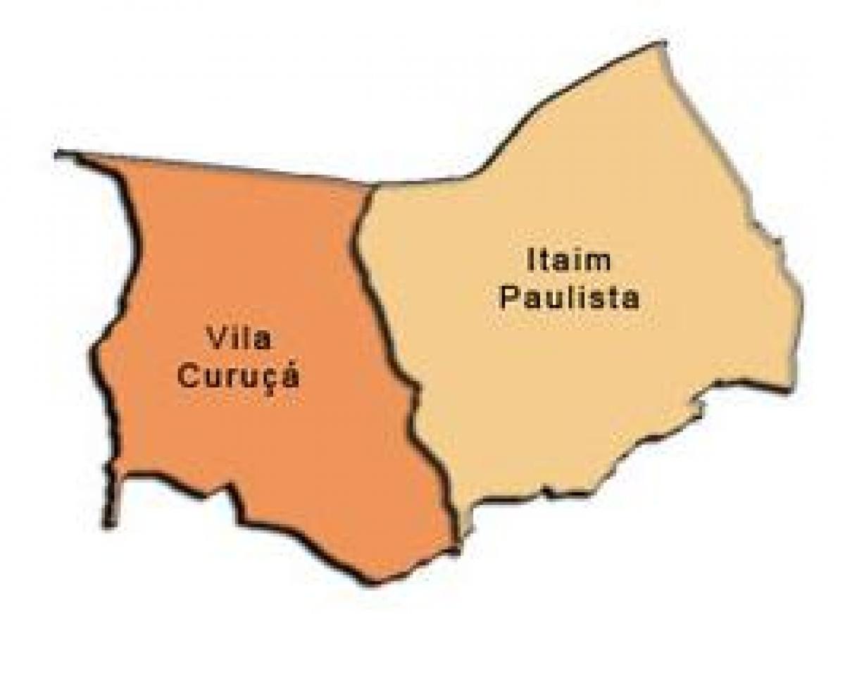 Kaart van Itaim Paulista - Vila Curuçá sub-prefektuur