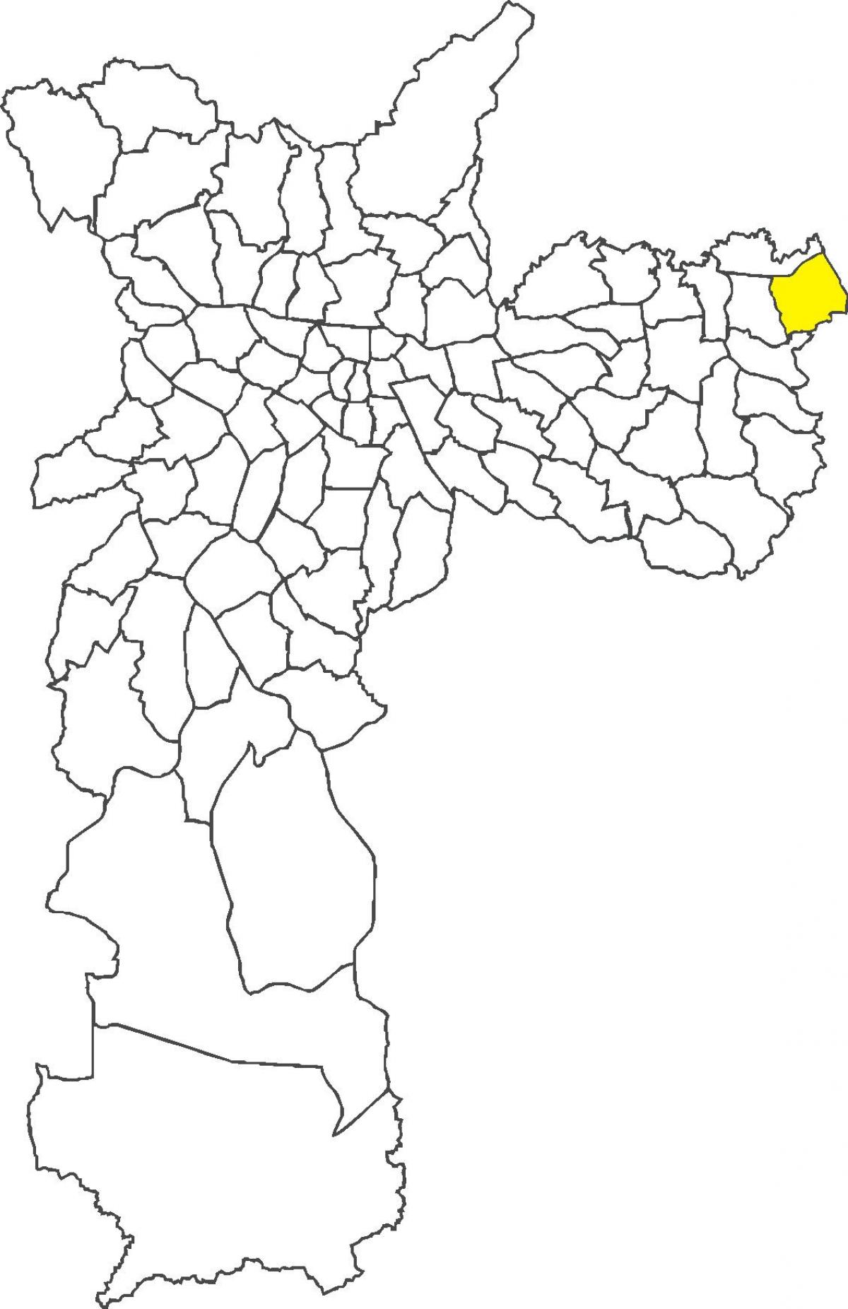 Kaart van Itaim Paulista distrik