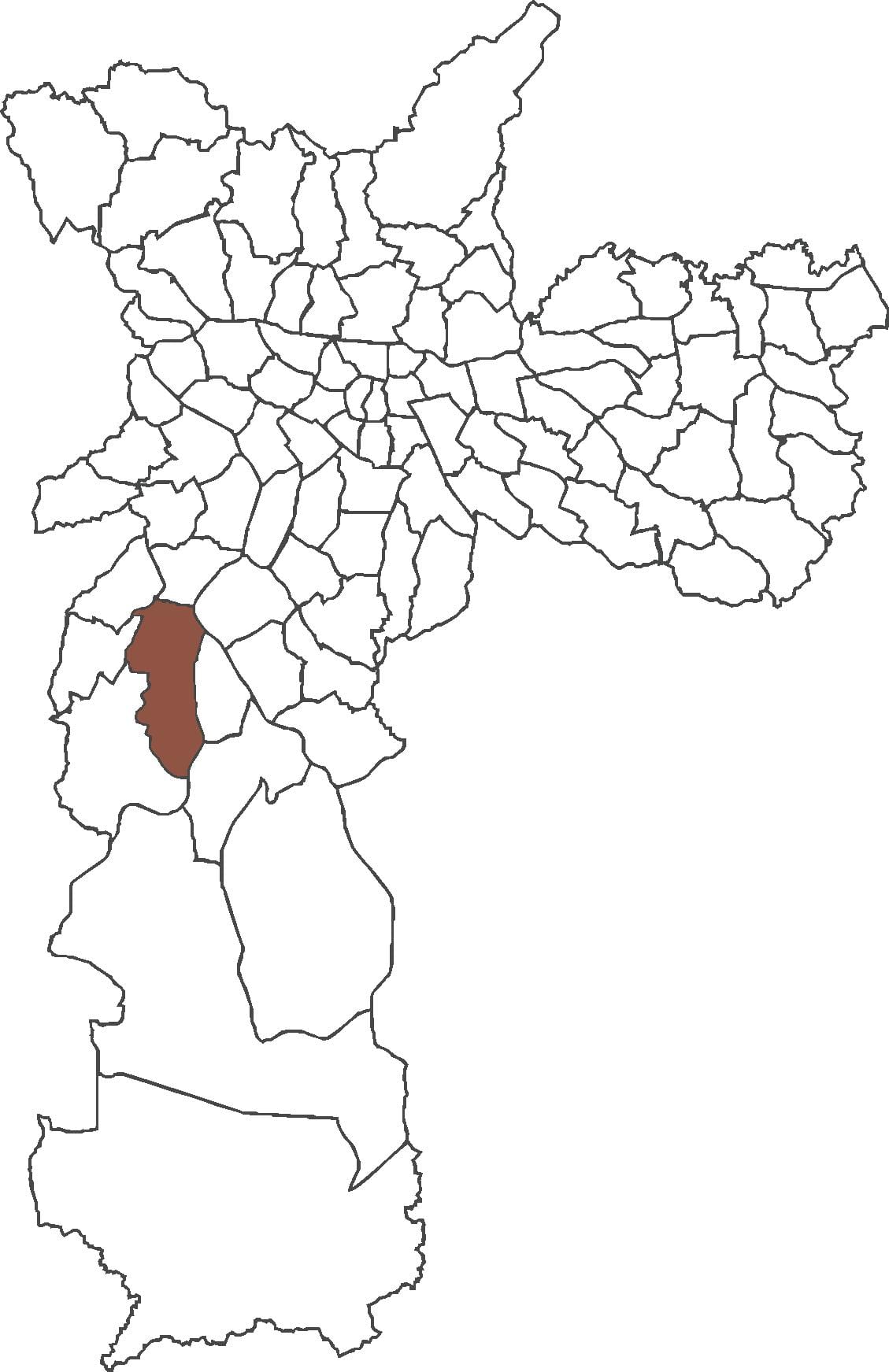 Kaart van Jardim São Luís distrik